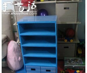 硬纸板DIY手工制作鞋柜的教程(图17)
