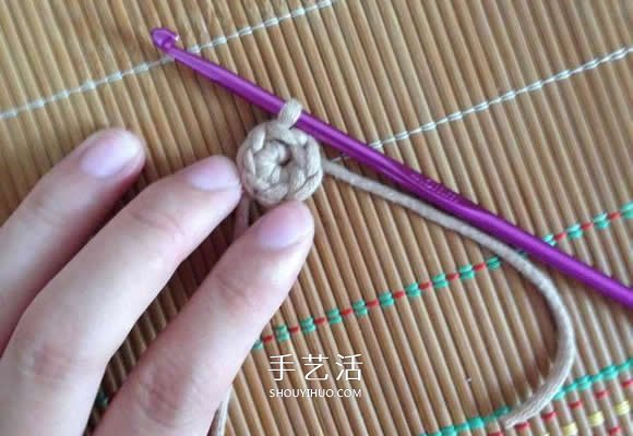 毛线收纳篮怎么编织 钩针编织圆形收纳筐图解(图2)