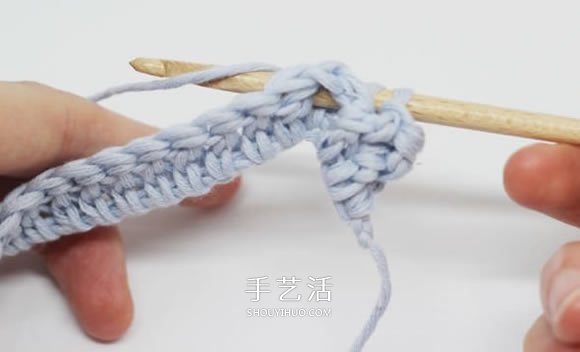 基本钩针罗纹针的钩法图解 帽子手袋都能用上(图6)