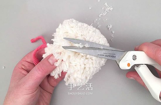 毛线球创意DIY 手工做一只超萌带披风的狗狗(图5)