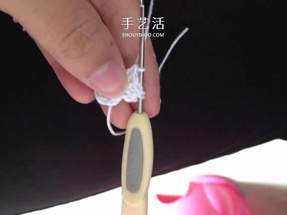 毛线收纳篮怎么编织 钩针编织圆形收纳筐图解(图17)