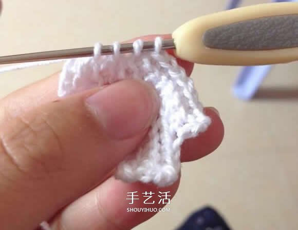 毛线收纳篮怎么编织 钩针编织圆形收纳筐图解(图35)