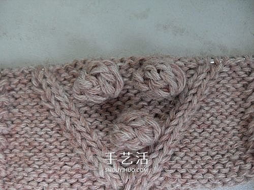 毛衣上的球状花如何编织 玉米长长针编织图解 - 双维造物网