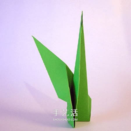幼儿折纸竹笋的教程 手工简单笋的折法图解 - 双维造物网