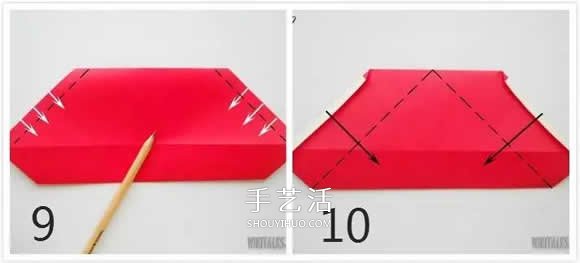 儿童折圣诞老人的教程 简单可爱圣诞老人折纸(图4)