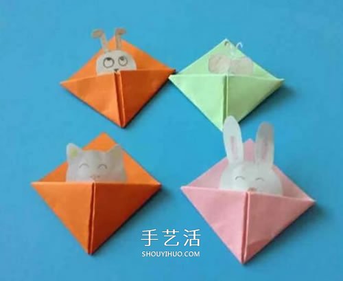 简单护书角怎么折图解 卡通护书角折法教程(图4)