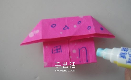 幼儿园学折小房子教程 最简单小房子折法图解(图8)