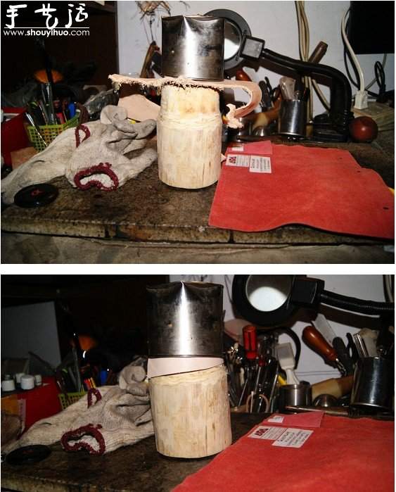 废弃大铁茶杯手工DIY漂亮手提包的教程(图2)