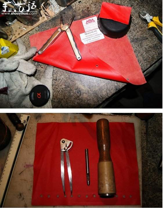 废弃大铁茶杯手工DIY漂亮手提包的教程(图5)