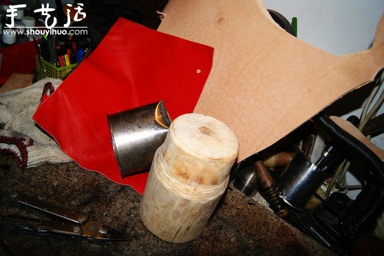 废弃大铁茶杯手工DIY漂亮手提包的教程 - 双维造物网
