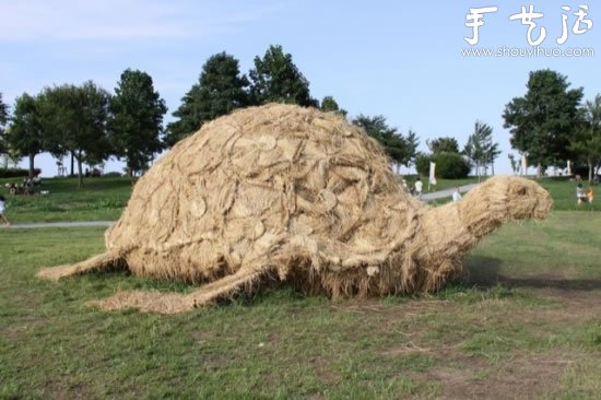 秸秆变废为宝 DIY各种趣味雕塑(图8)