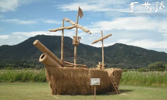 秸秆变废为宝 DIY各种趣味雕塑(图7)