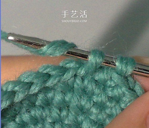 带提手收纳篮的编织方法 钩针编织毛线小篮子(图6)