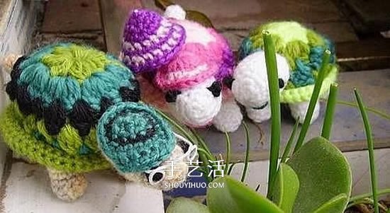 钩针编织小乌龟的方法 手工乌龟玩偶的编法 - 双维造物网