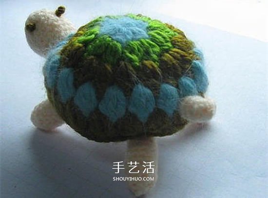 钩针编织小乌龟的方法 手工乌龟玩偶的编法(图15)