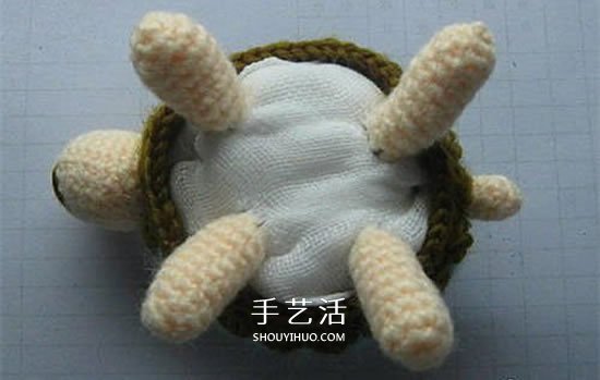 钩针编织小乌龟的方法 手工乌龟玩偶的编法(图14)