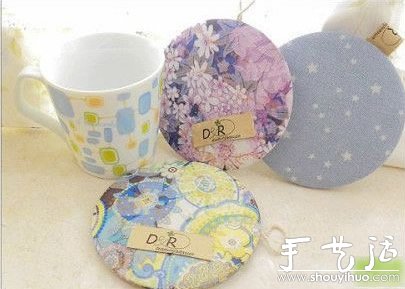 废旧光盘DIY漂亮杯垫 - 双维造物网