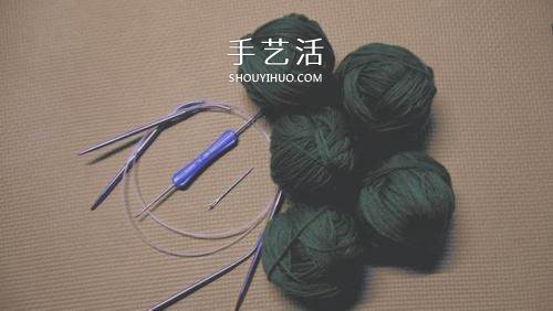 手工毛线编织单肩挎包的方法图解教程(图2)