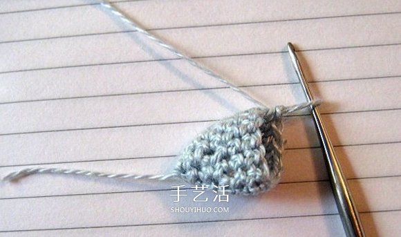 年年有余幸福年！钩针编织可爱小鱼的步骤图(图6)