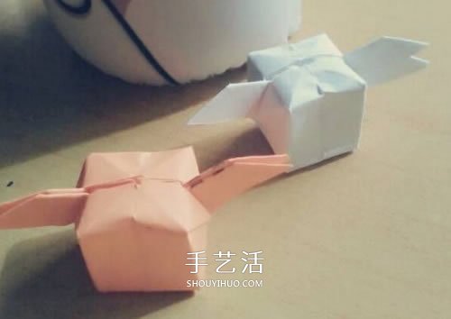 带翅膀气球的折法图解 折纸有翅膀的气球教程 - 双维造物网