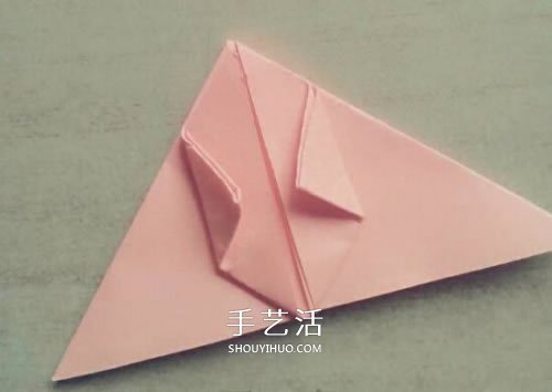 带翅膀气球的折法图解 折纸有翅膀的气球教程(图8)