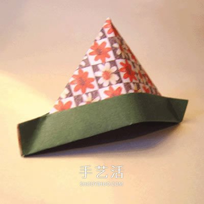 简单又漂亮三角帽折纸 可爱三角帽的折法图解 - 双维造物网