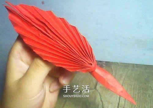 儿童羽毛笔的折法图解 简单折纸羽毛笔教程 - 双维造物网