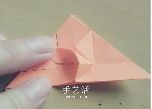 带翅膀气球的折法图解 折纸有翅膀的气球教程(图12)