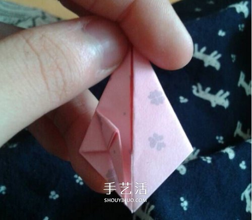 简单又可爱桃子折纸 儿童手工桃子的折法(图4)