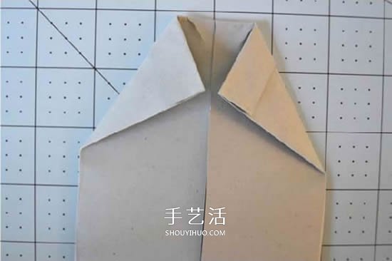 纸衬衫的折法简单图解 可爱小衬衫怎么折步骤(图12)