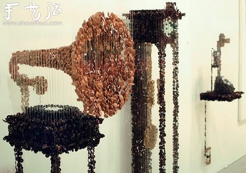 纽扣DIY的艺术作品(图2)