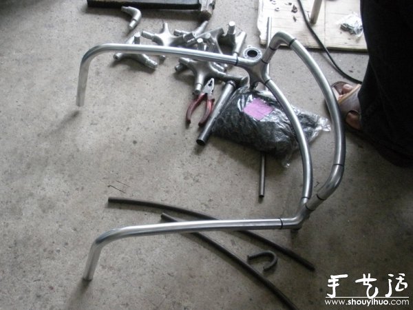 水龙头铝管DIY休闲座椅(图5)