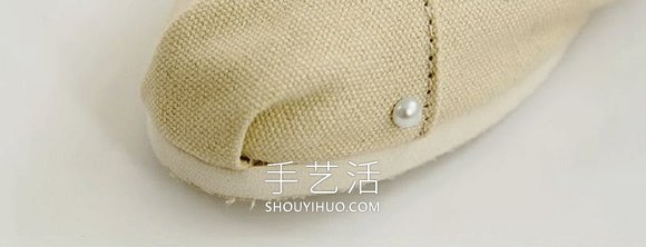 粘贴珍珠改造旧布鞋的简单方法图解(图3)