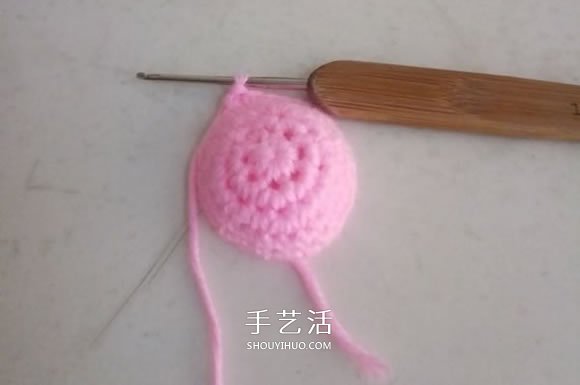 可爱小猪佩奇钩织教程 钩针编织小猪佩奇图解(图2)