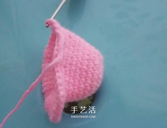 可爱小猪佩奇钩织教程 钩针编织小猪佩奇图解(图3)