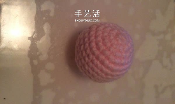 粉嫩鹿头怎么钩图解 钩织可爱小鹿的方法步骤(图6)