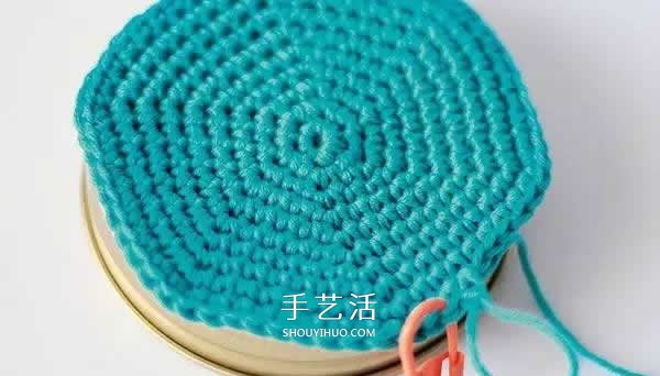 有爱的钩针编织！把玻璃罐做成卡通娃娃储物罐(图5)