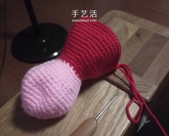 可爱小猪佩奇钩织教程 钩针编织小猪佩奇图解(图10)