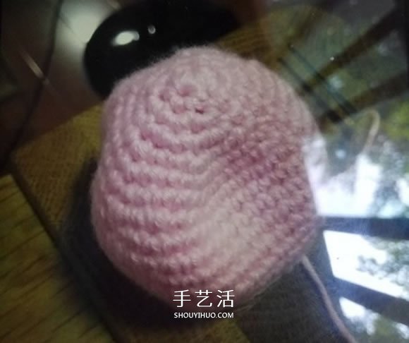 可爱小猪佩奇钩织教程 钩针编织小猪佩奇图解(图9)