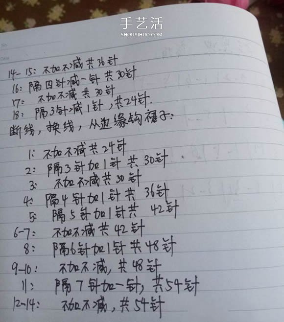可爱小猪佩奇钩织教程 钩针编织小猪佩奇图解(图14)