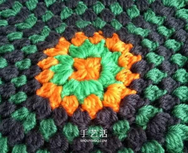 精美花样图案钩织方法 换线多色花样钩法 - 双维造物网