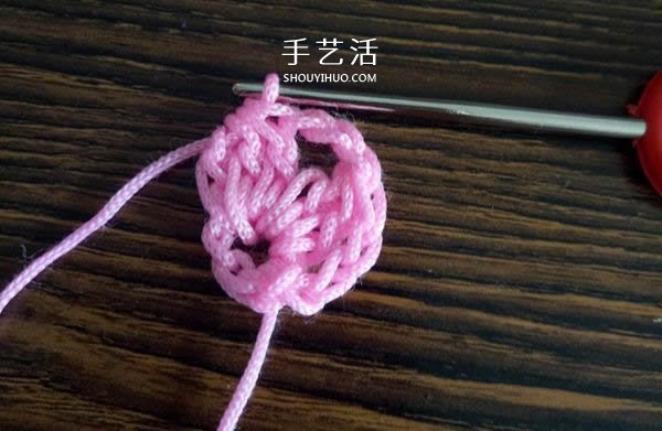 精美花样图案钩织方法 换线多色花样钩法(图10)