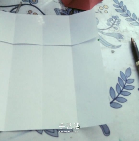 简单高脚杯的折法图解 折纸红酒杯的方法教程(图6)