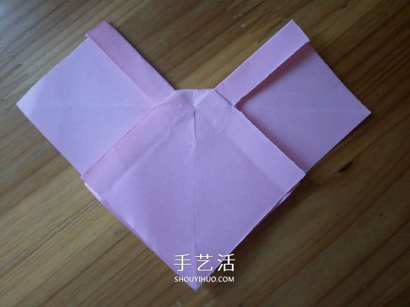 简单易学的折纸蝴蝶结 正方形纸折蝴蝶结折法(图11)