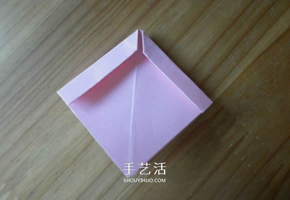 简单易学的折纸蝴蝶结 正方形纸折蝴蝶结折法(图8)