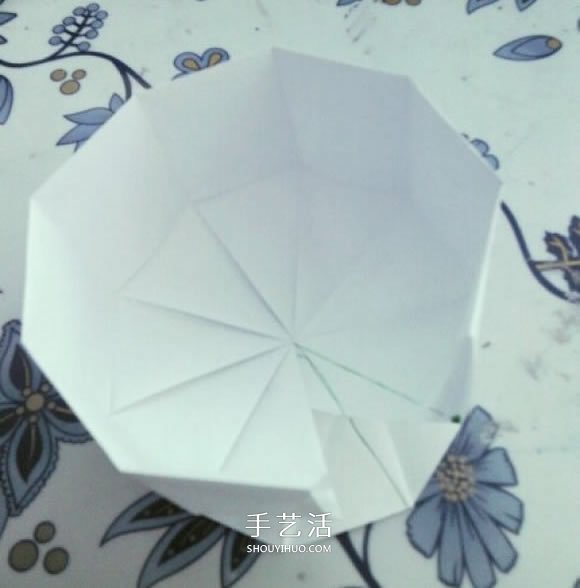 简单高脚杯的折法图解 折纸红酒杯的方法教程(图16)