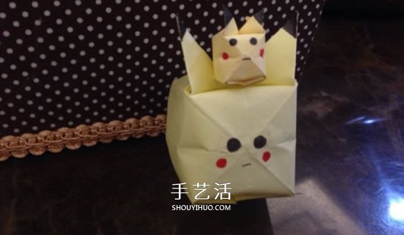 怎么折纸皮卡丘的方法 儿童皮卡丘折法图解 - 双维造物网