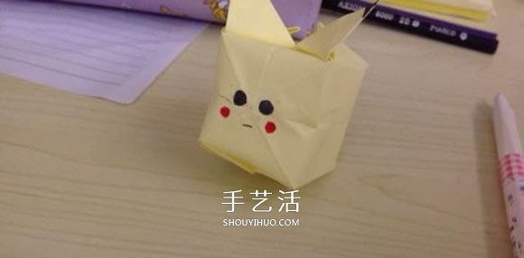 怎么折纸皮卡丘的方法 儿童皮卡丘折法图解(图18)