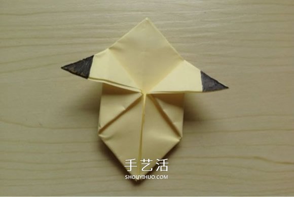 怎么折纸皮卡丘的方法 儿童皮卡丘折法图解(图14)