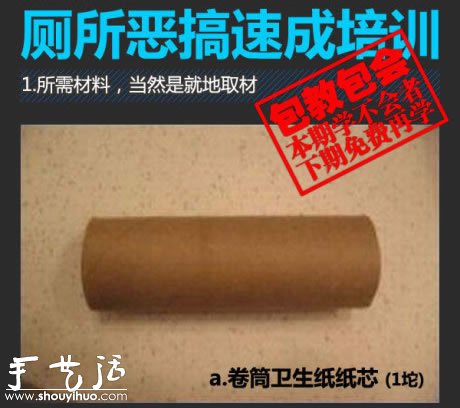 厕所恶搞——DIY超逼真的便便 - 双维造物网